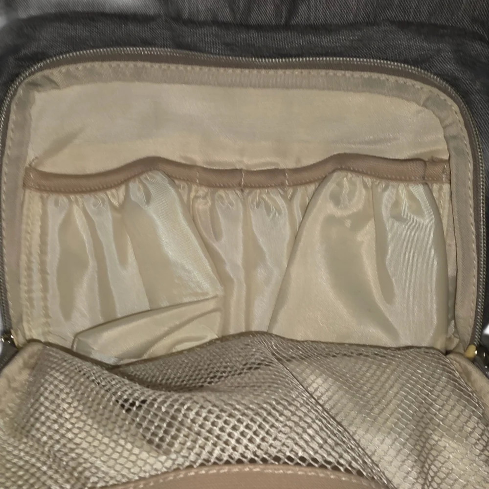 Gray‎ Backpack / Diaper Bag Gold Hardware